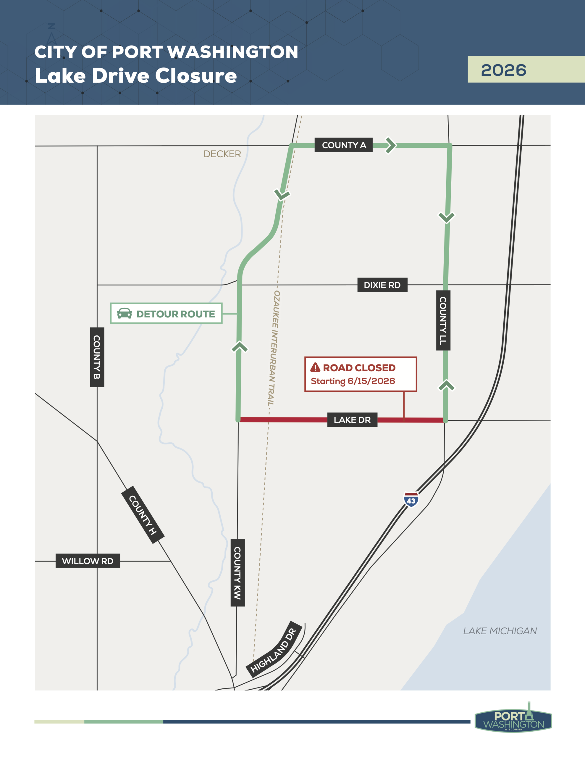 260611_Port Washington_Lake Drive Closure